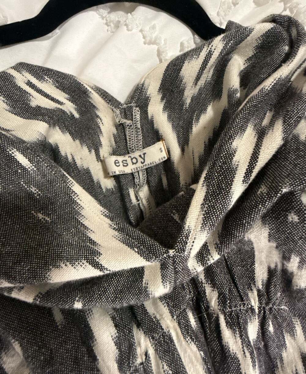 Esby Apparel Ikat Printed 100% Cotton Maxi Dress — image 4 of 7